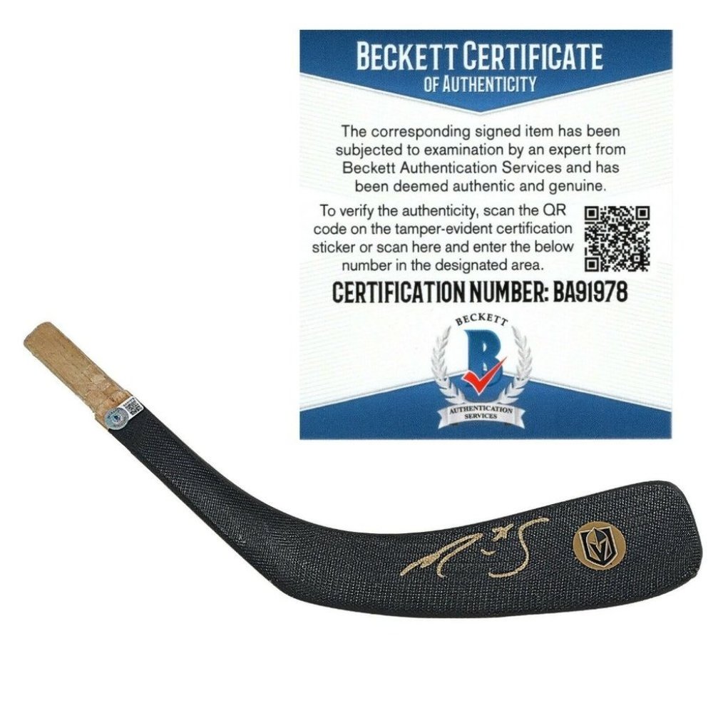 Ryan Reaves Signed Vegas Golden Knights Hockey Stick Blade Beckett BAS Autograph